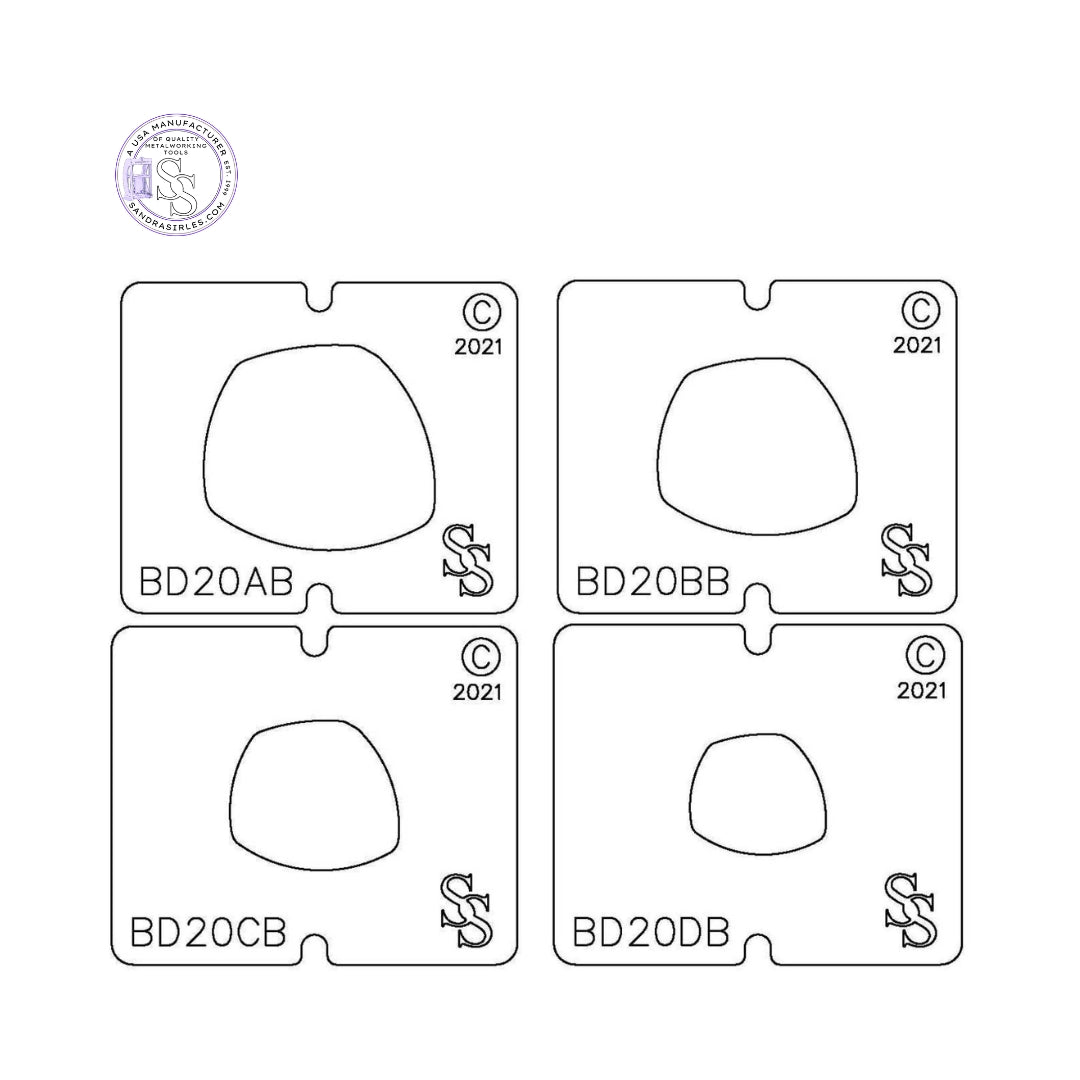 SS BLANKING DIE 3 PIECE SET BD20 FREEFORM